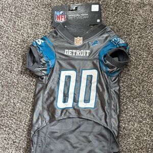 NFL Detroit Lions Pet Jersey - Gray and Blue